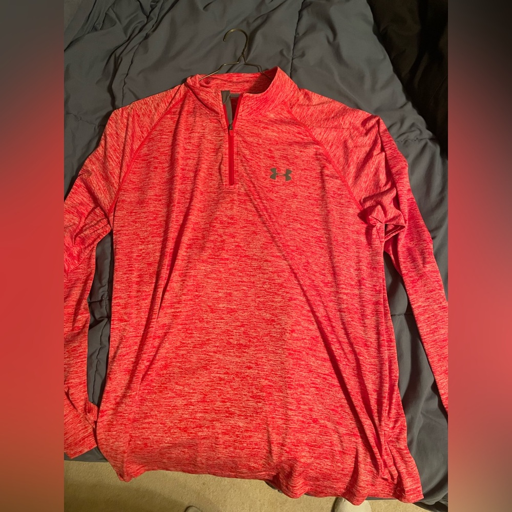 Red Under Amour quarter zip